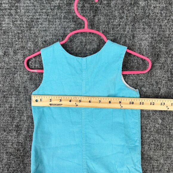 Mulberry St One Piece Baby Girl 18M‎ Blue Corduroy Christmas Reindeer Overalls - Picture 5 of 7